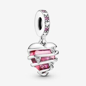 Pandora Love Confession Heart Spiral Charm